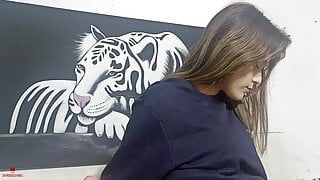 I’m very horny and I get to fuck my sexy stepsister